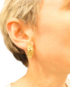 Bvlgari Bulgari Gold-Ohrringe 18k Spiga Collection Clip-On
