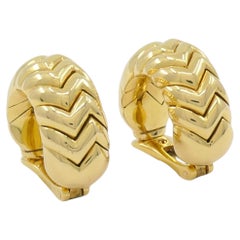 Bvlgari Bulgari Gold-Ohrringe 18k Spiga Collection Clip-On