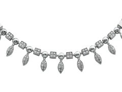 Bvlgari Bulgari Lucea 18K White Gold and Diamond Collar Necklace