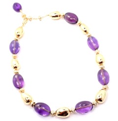 Bvlgari Bulgari Mediterranean Eden Diamond Amethyst Yellow Gold Necklace
