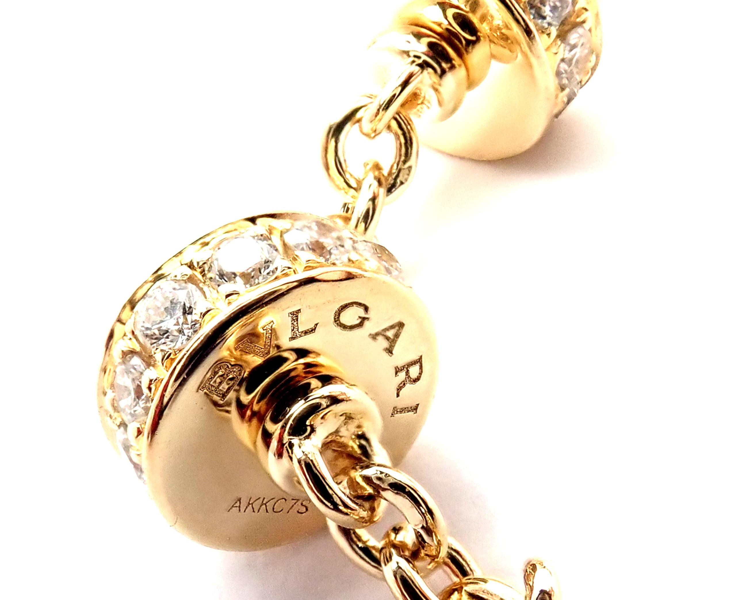 Bvlgari Bulgari Mediterranean Eden Diamond Amethyst Yellow Gold Necklace (Collier en or jaune) Unisexe en vente