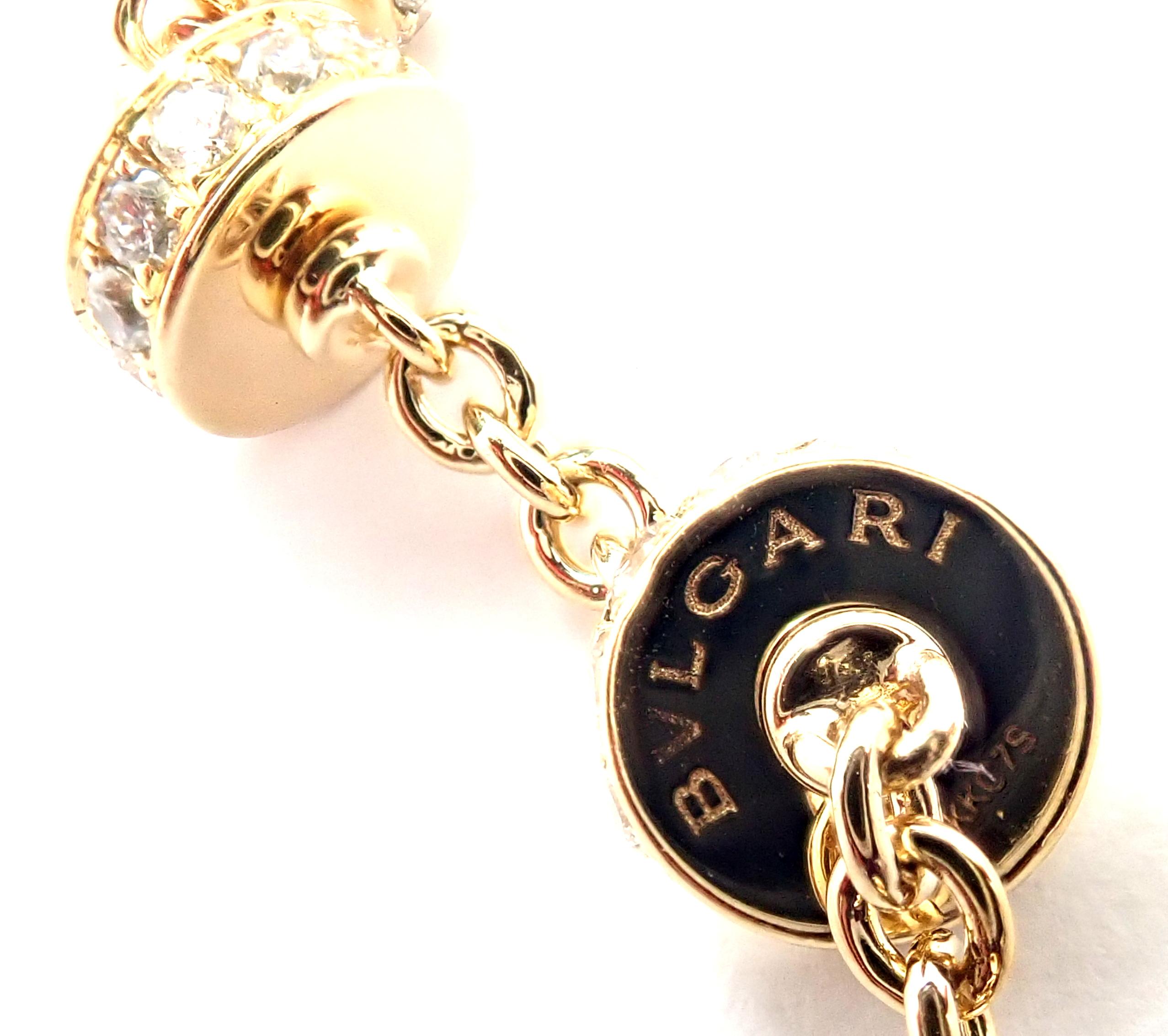 Bvlgari Bulgari Mediterranean Eden Diamond Amethyst Yellow Gold Necklace In Excellent Condition For Sale In Holland, PA