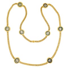 Bulgari Monet Collana a catena in oro Antiche monete romane