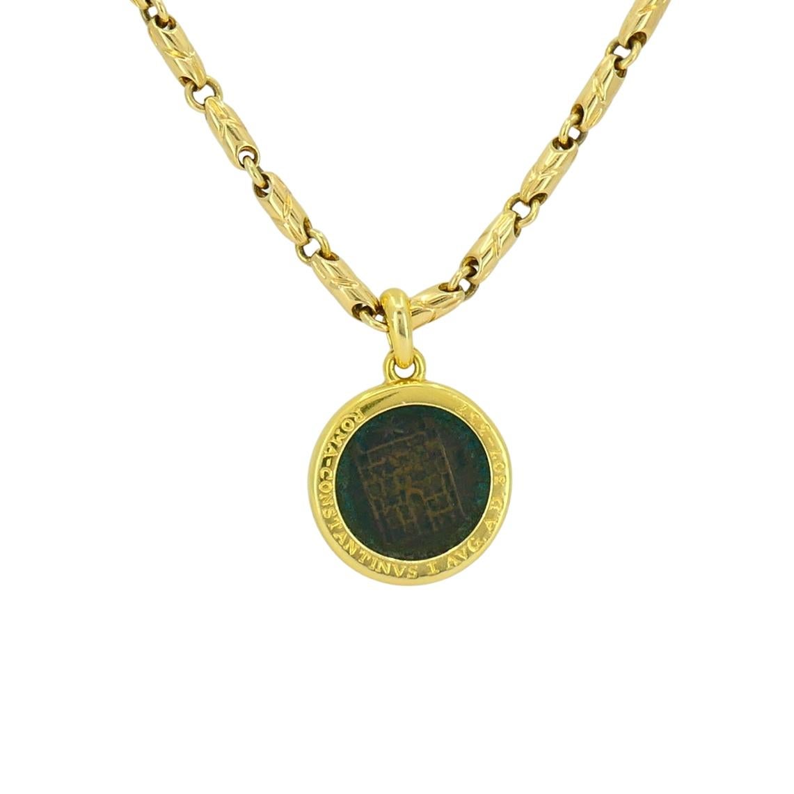 da uomo o donna Bvlgari Bulgari Collana Monet Antica Romana Oro 18k in vendita