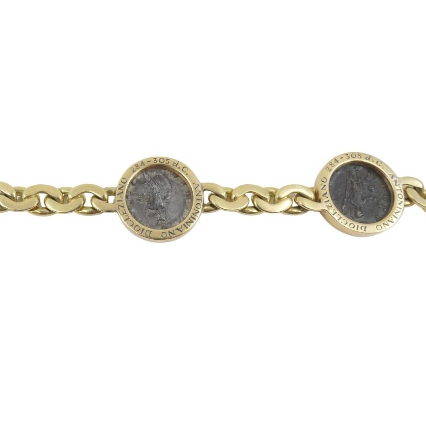 Bvlgari Bulgari Monete Necklace Bracelet Ancient Roman Coins 8