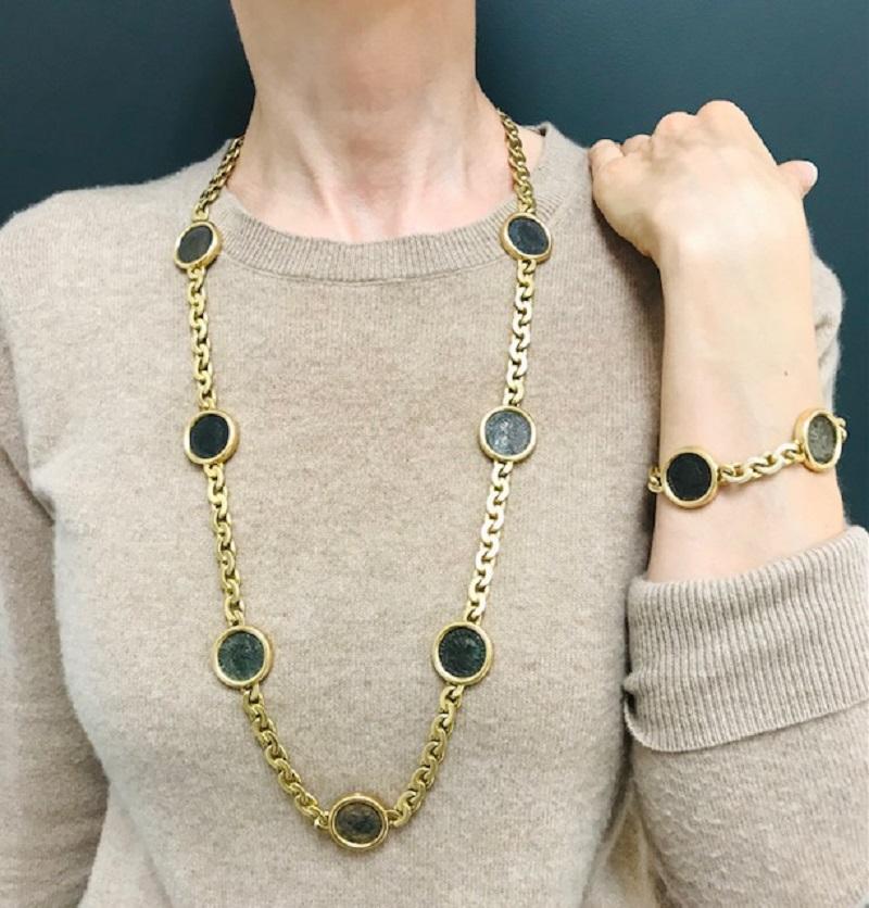 Bvlgari Bulgari Monete Necklace Bracelet Ancient Roman Coins 12