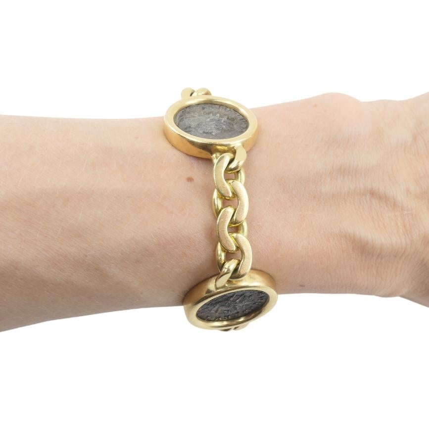 Bvlgari Bulgari Monete Necklace Bracelet Ancient Roman Coins In Excellent Condition In Beverly Hills, CA