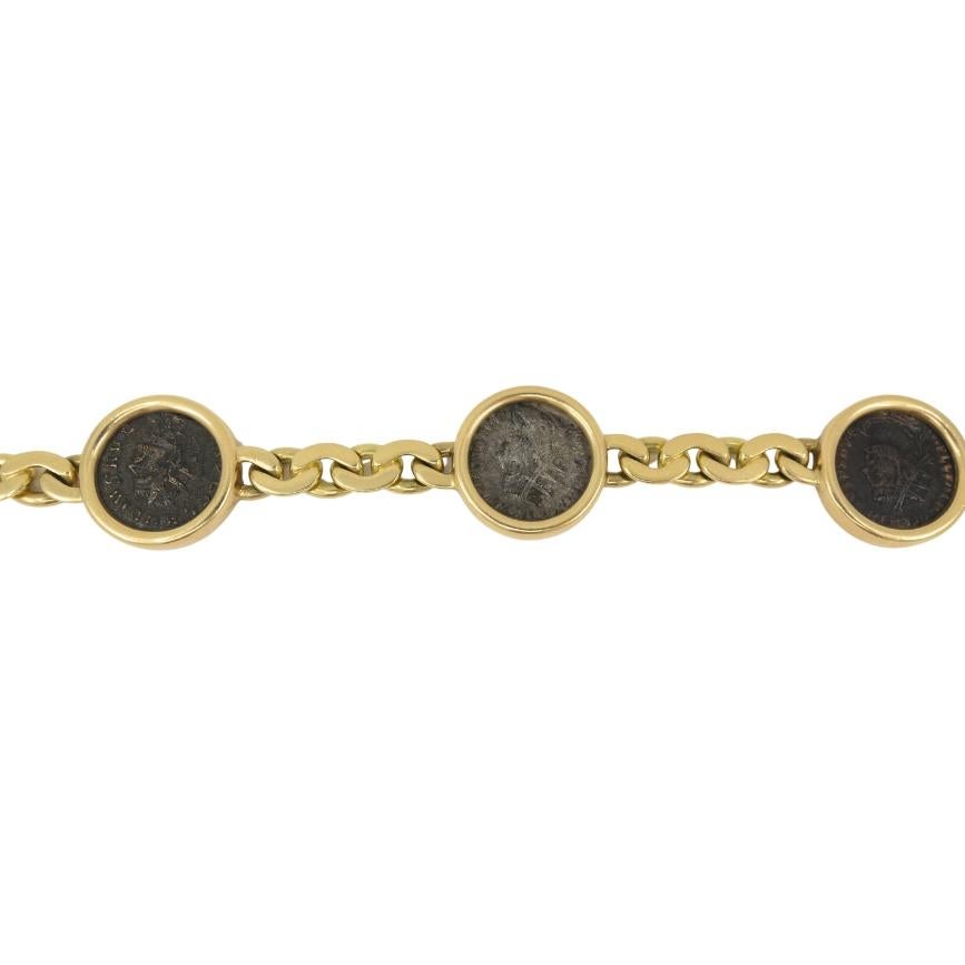 Bvlgari Bulgari Monete Necklace Bracelet Ancient Roman Coins 4