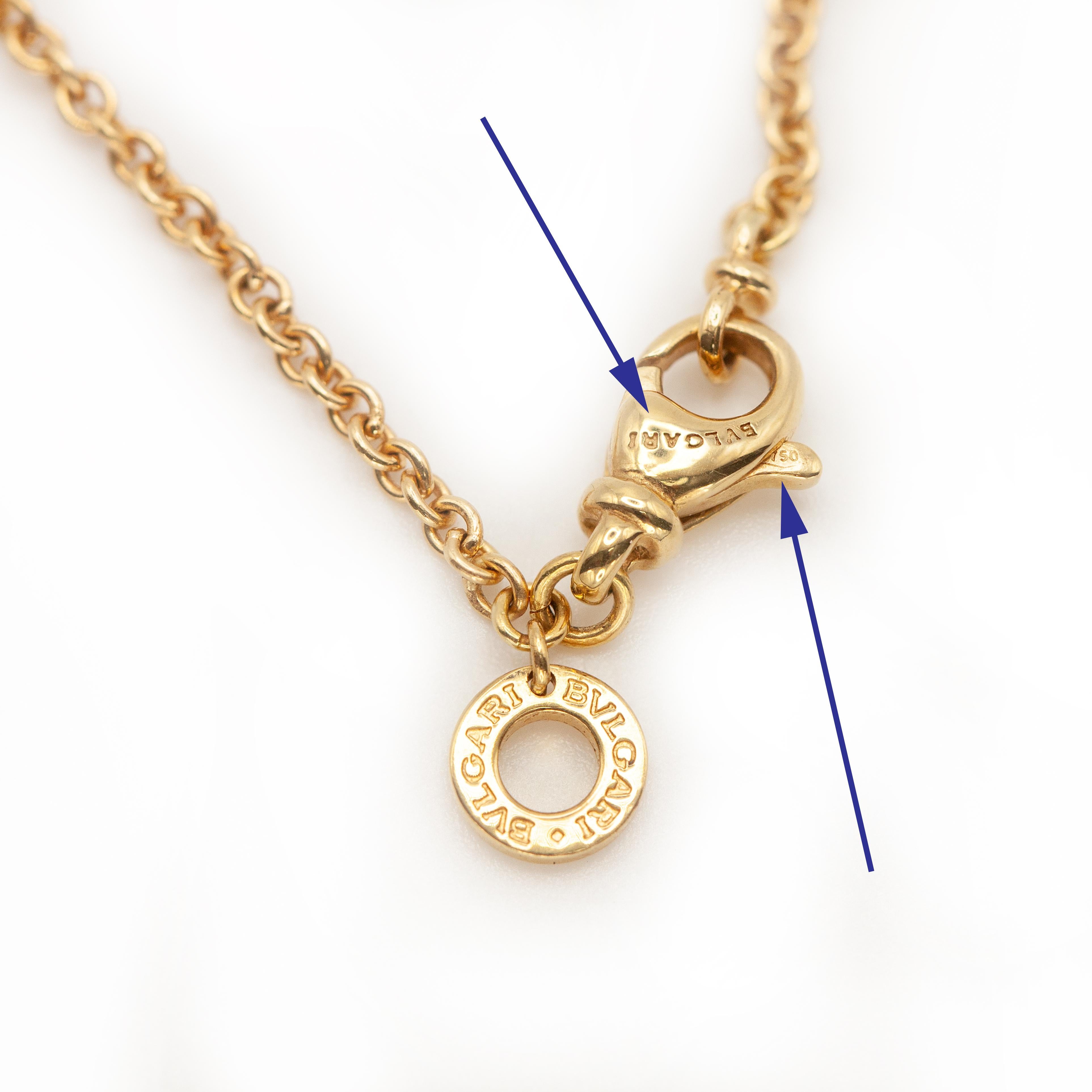Bvlgari Bulgari Multi-Gem Cabochon 18 Karat Yellow Gold Pendant Necklace For Sale 2