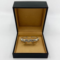 Bvlgari Bulgari Parentesi Tubogas Alveare Bangle Bracelet Cuff 18k Gold Steel
