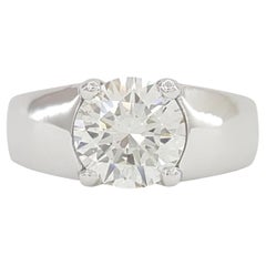 Bvlgari Round Brilliant Cut Diamond Solitaire Engagement Ring