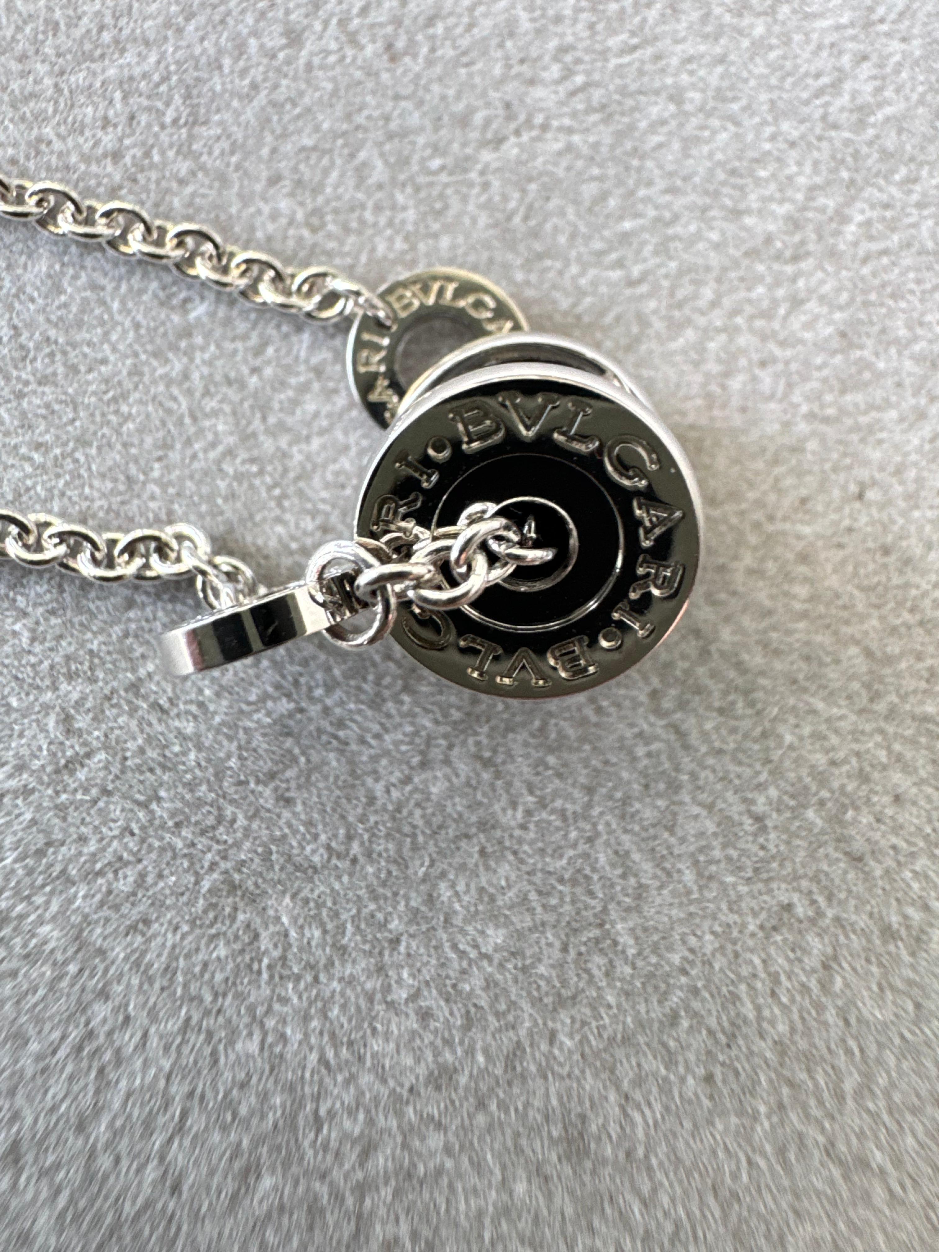 Modern Bvlgari Bulgari Save the Children Sterling Silver Black Ceramic Charm Bracelet