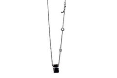 Bvlgari Bulgari Save the Children Sterling Silver Black Ceramic Pendant Necklace