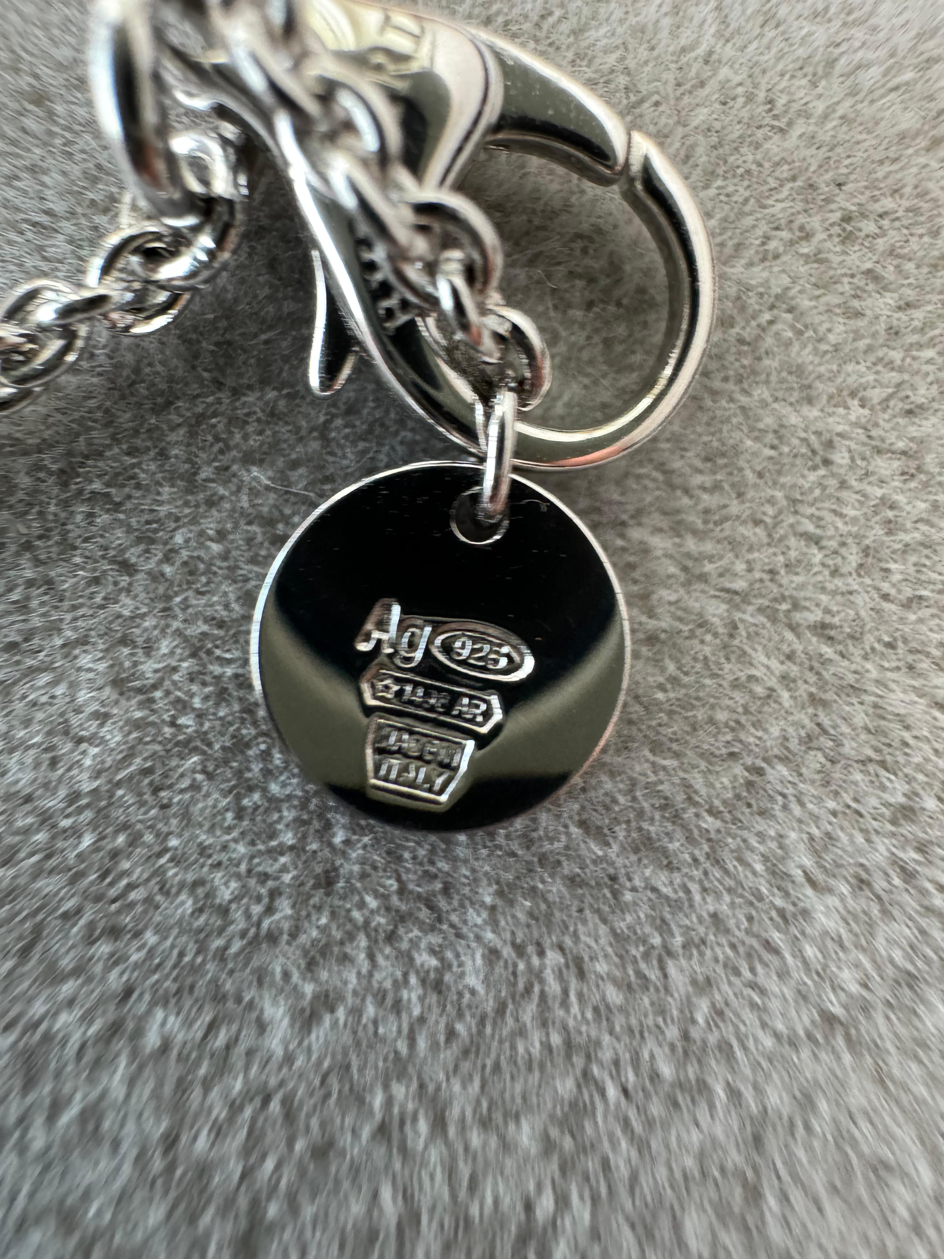 Bvlgari Bulgari Save the Children Sterling Silver Black Ceramic Pendant Necklace For Sale 4