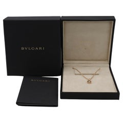 Bvlgari Bulgari Solitaire Natural Diamond Rose Gold Pendant Drop Necklace