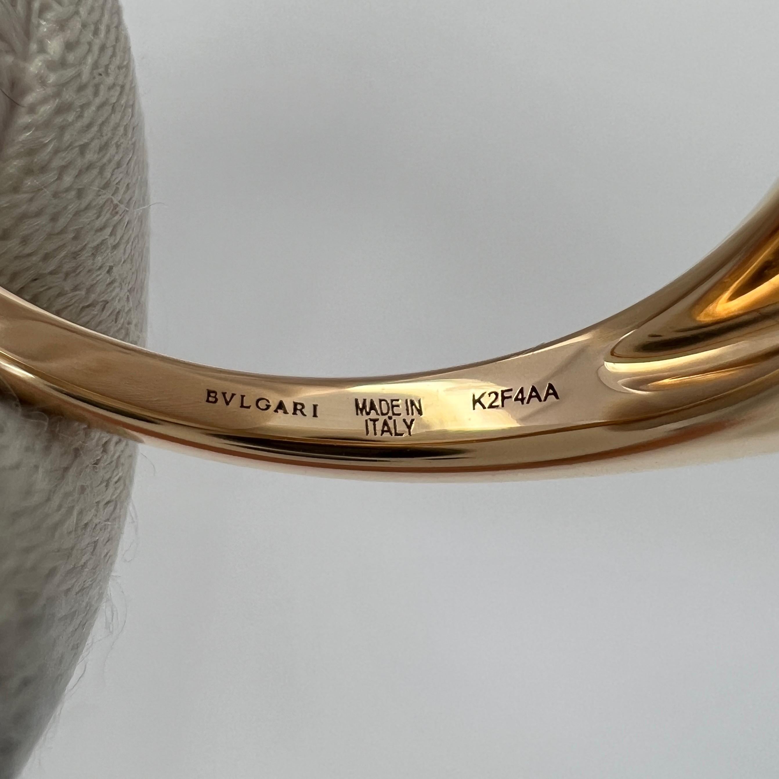 Bvlgari Bague Mysa Tronchetto Mysa en or rose 18 carats avec boîte 50 5