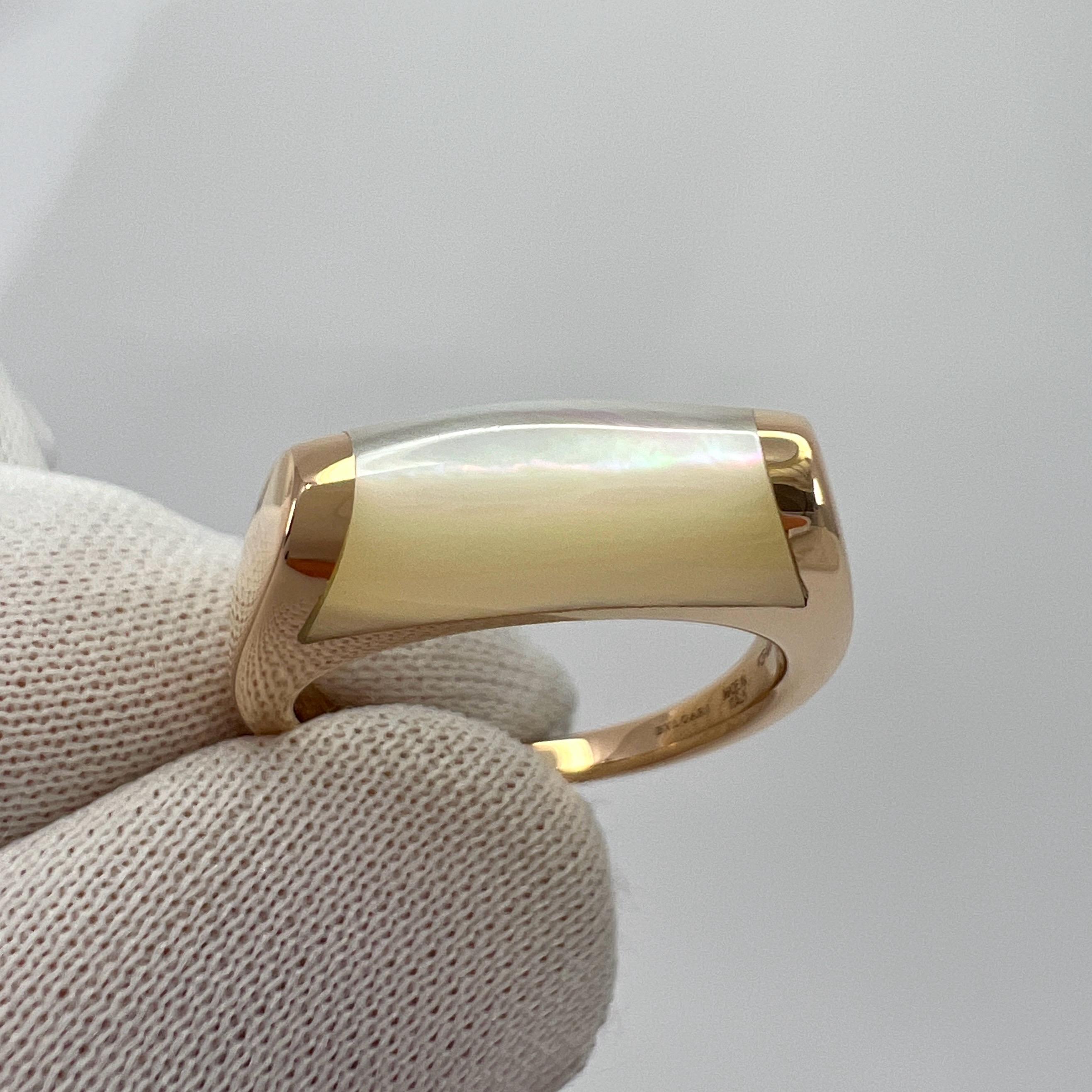 Bvlgari Bague Mysa Tronchetto Mysa en or rose 18 carats avec boîte 50 8