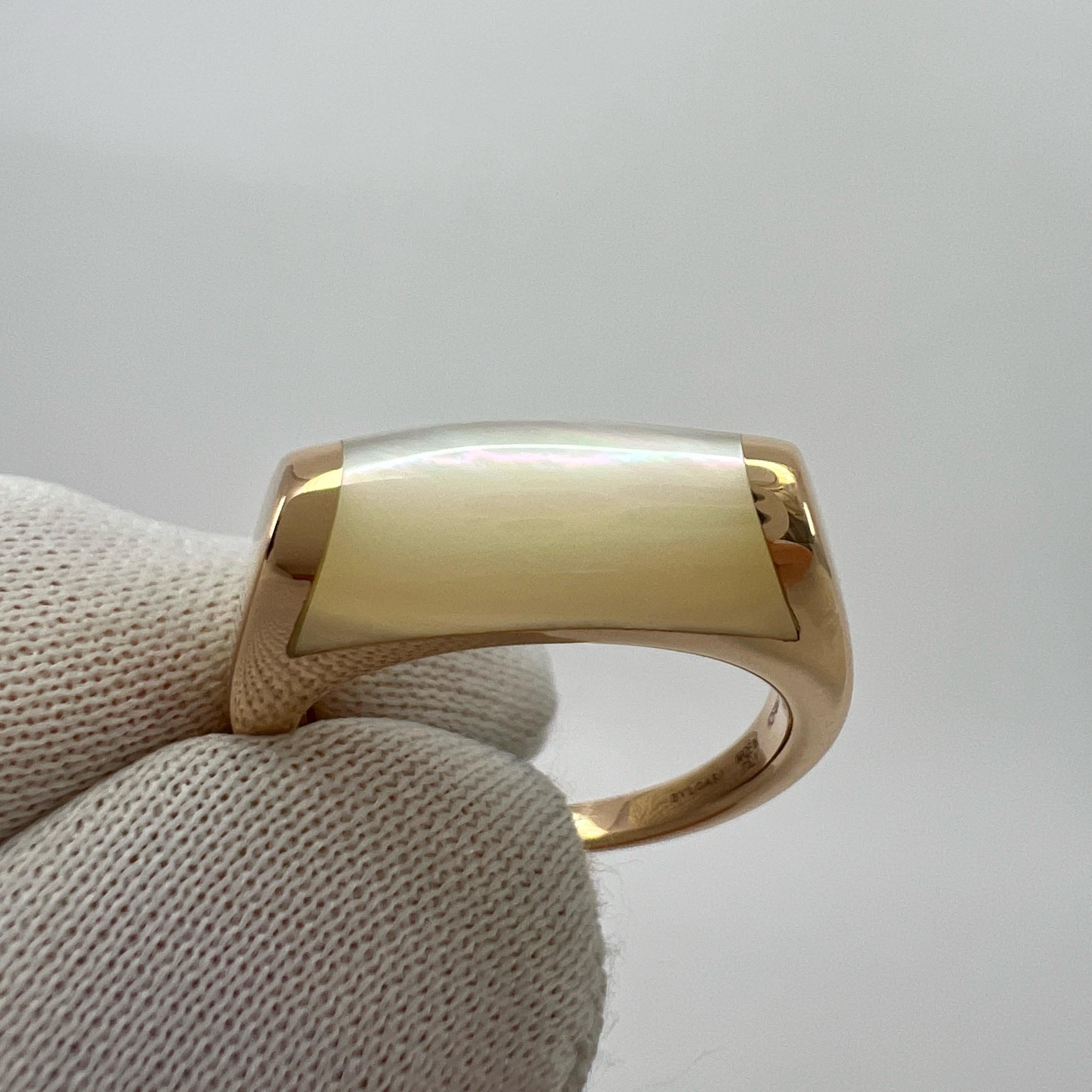  Bvlgari Bague Mysa Tronchetto Mysa en or rose 18 carats avec boîte 50 Unisexe 