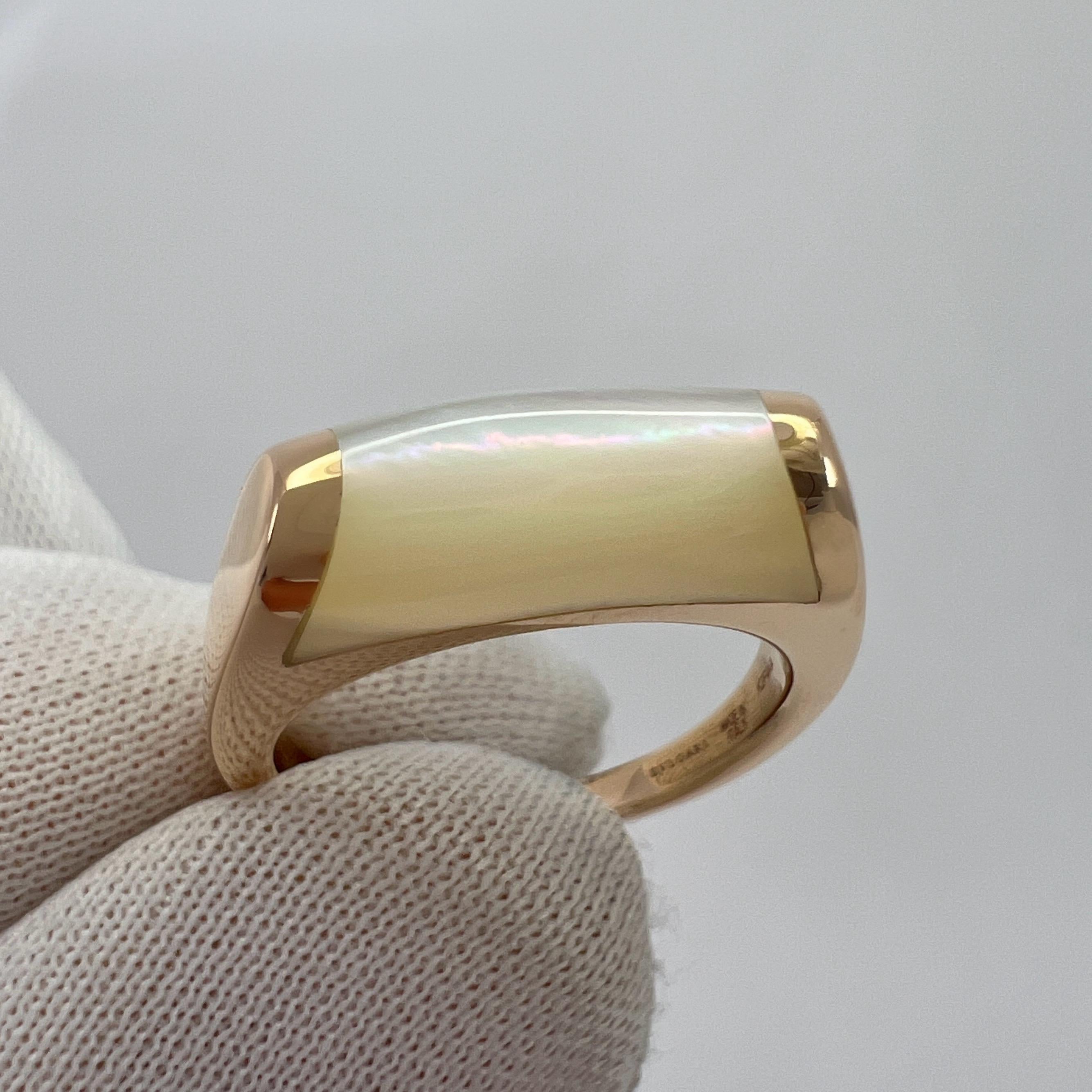 Bvlgari Bague Mysa Tronchetto Mysa en or rose 18 carats avec boîte 50 1