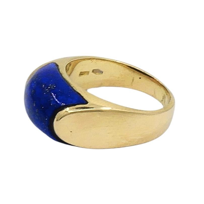 Bvlgari Bulgari Anello Tronchetto Oro 18k Lapislazzuli In condizioni buone in vendita a Beverly Hills, CA