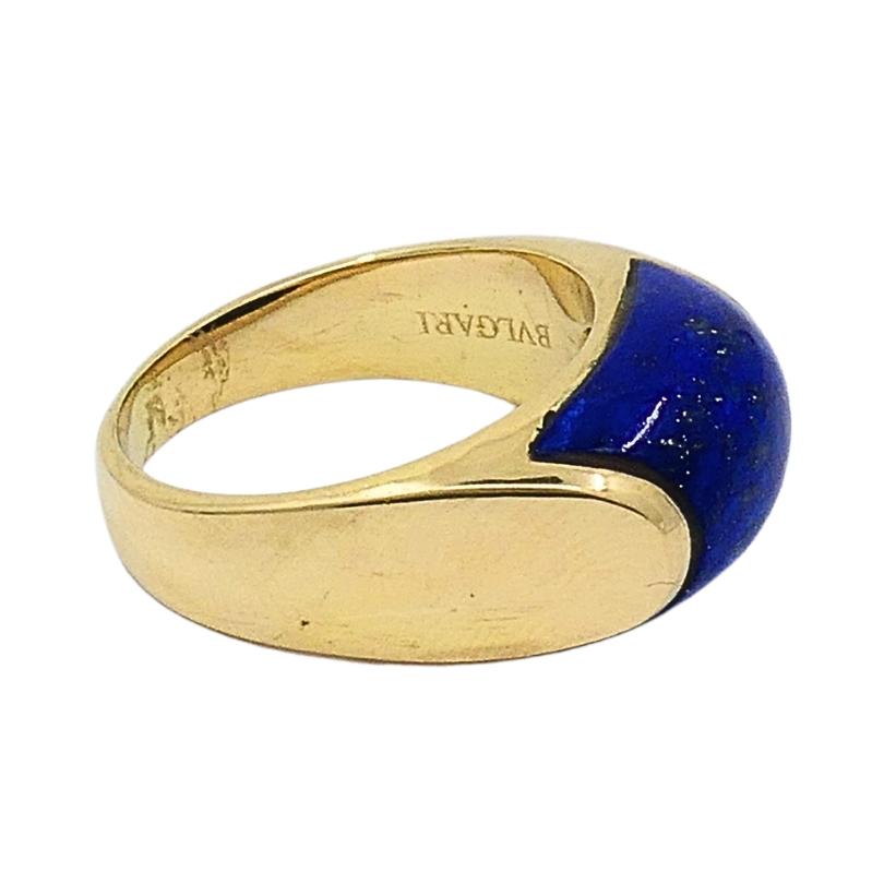 Donna Bvlgari Bulgari Anello Tronchetto Oro 18k Lapislazzuli in vendita
