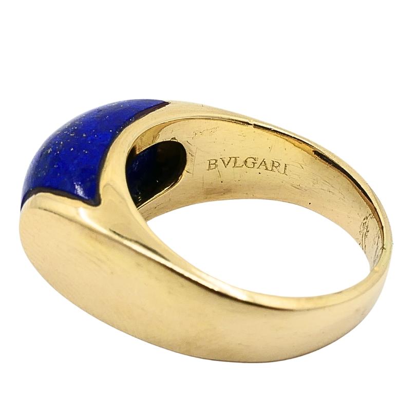 Bvlgari Bulgari Anello Tronchetto Oro 18k Lapislazzuli in vendita 2