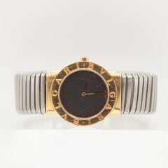 Bvlgari Bulgari Tubogas BB26 2T Stainless Steel and Gold Wristwatch