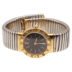 Bvlgari Bulgari Tubogas BB26 2T Stainless Steel and Gold Wristwatch