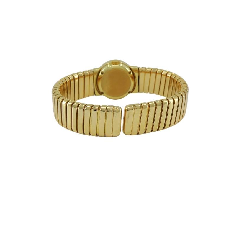 Bvlgari Bulgari Tubogas Montre BB 19 Excellent état - En vente à Beverly Hills, CA
