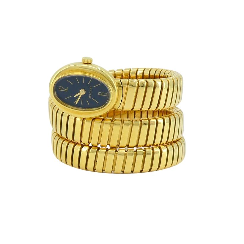 Women's Bvlgari Bulgari Tubogas Gold Watch Oval Rare For Sale
