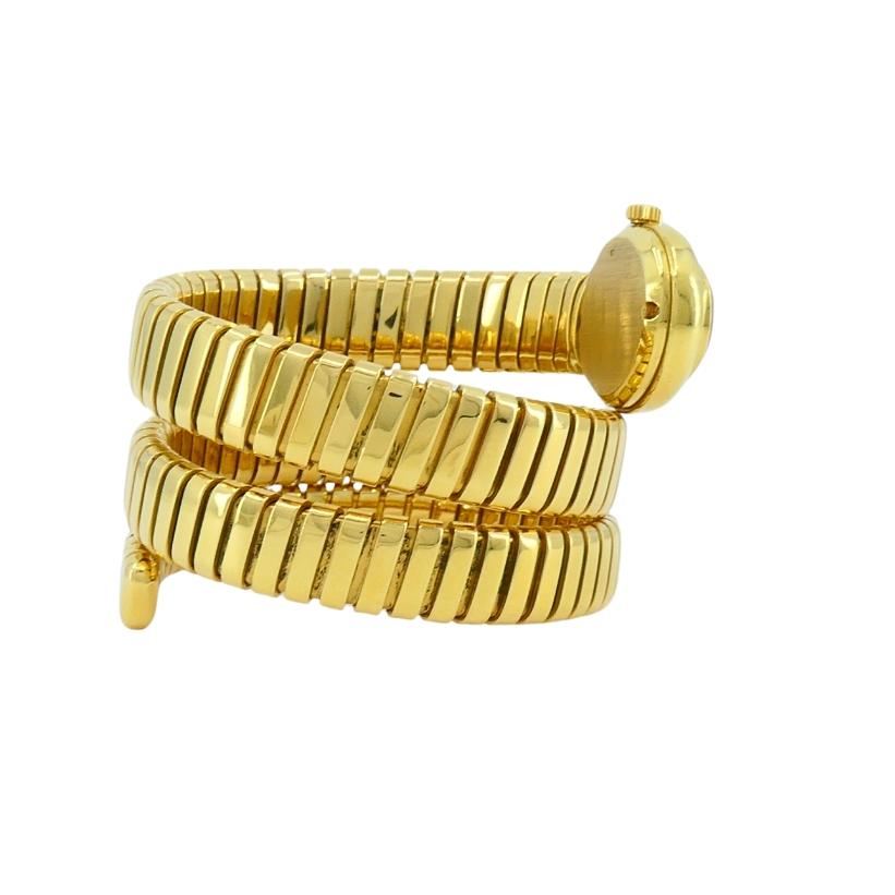 Bvlgari Bulgari Tubogas Gold Watch Oval Rare For Sale 1