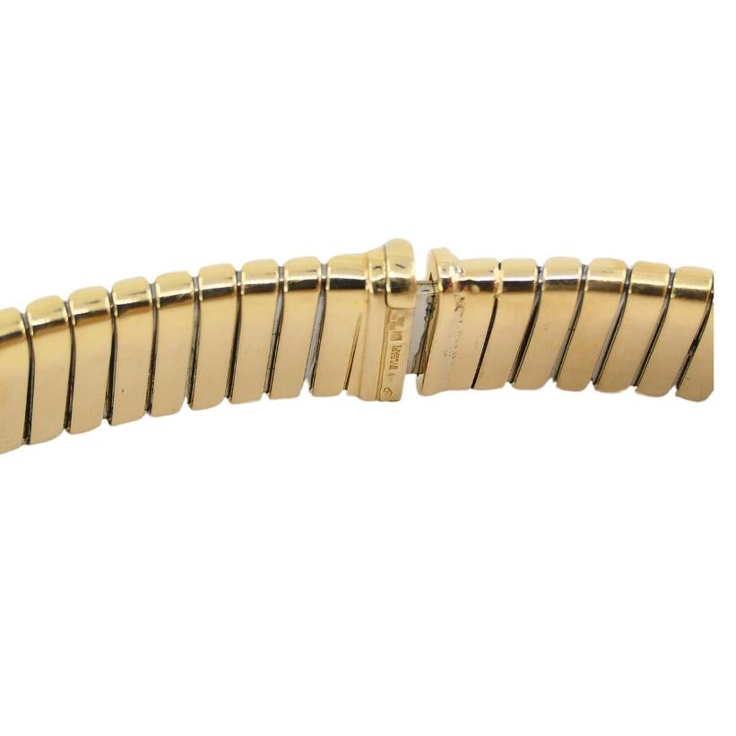 Bvlgari Bulgari Collana Tubogas Oro 18k Steele In condizioni ottime in vendita a Beverly Hills, CA