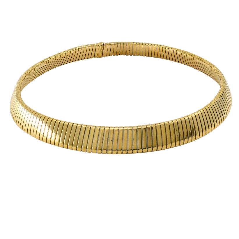 Bvlgari Bulgari Collana Tubogas Oro 18k Steele in vendita 2