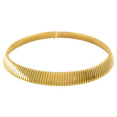 Bvlgari Bulgari Tubogas Necklace 18k Gold Steel