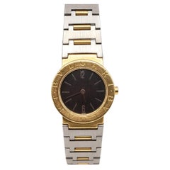 BVLGARI Bulgari Two-Tone Wristwatch in Stainless Steel & 18K Yellow Gold
