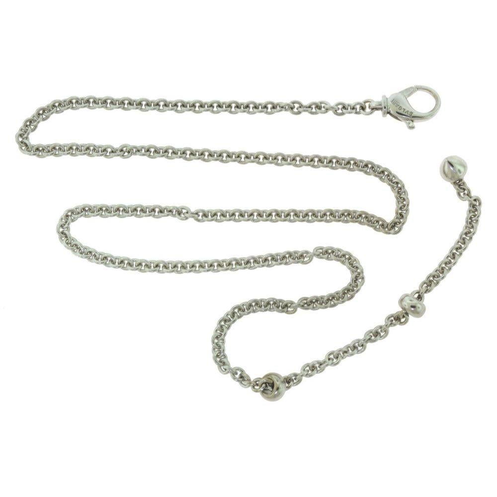 Bvlgari Bulgari White Gold Long Lobster Clasp Rope Necklace In Good Condition In Miami, FL
