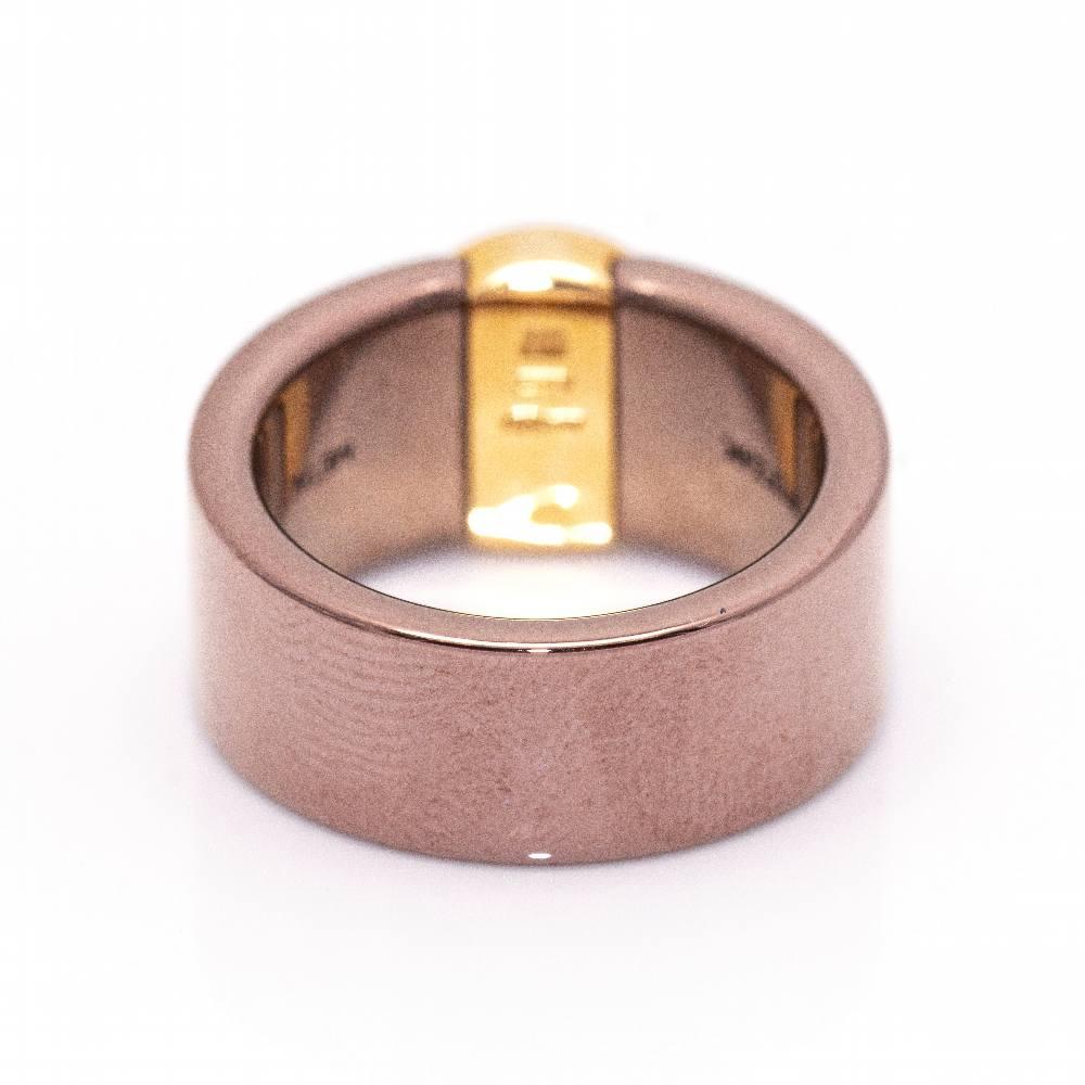Taille brillant BVLGARI BVLG bague en or rose et diamants en vente