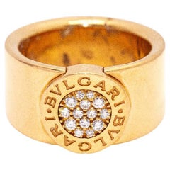 BVLGARI BVLG Ring in Rose Gold and Diamonds