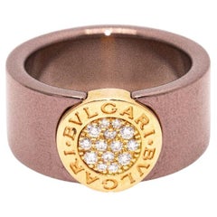 BVLGARI BVLG ring in Rose gold and Diamonds