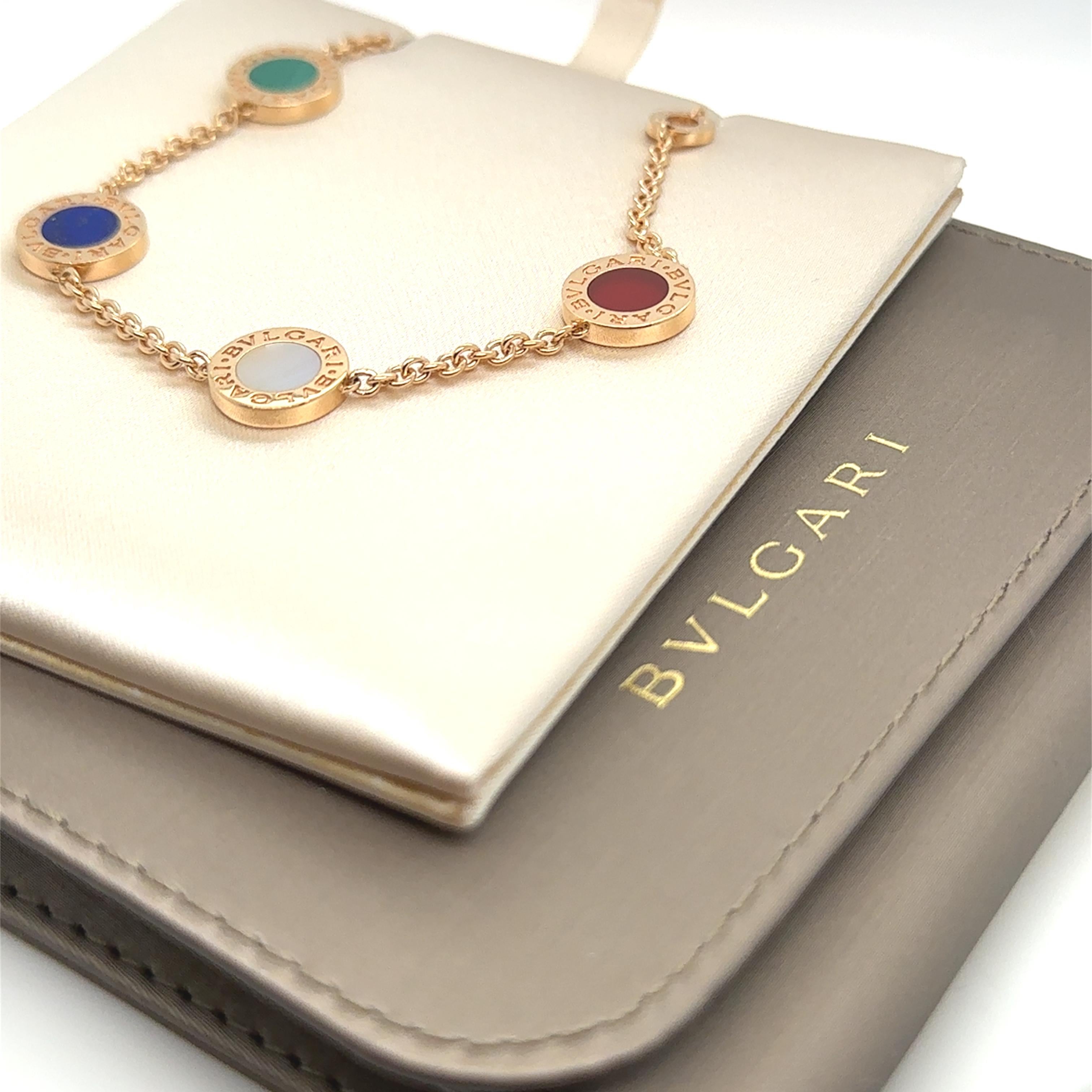Bvlgari Bvlgari 18ct Rose Gold Multicoloured Bracelet 11g 2