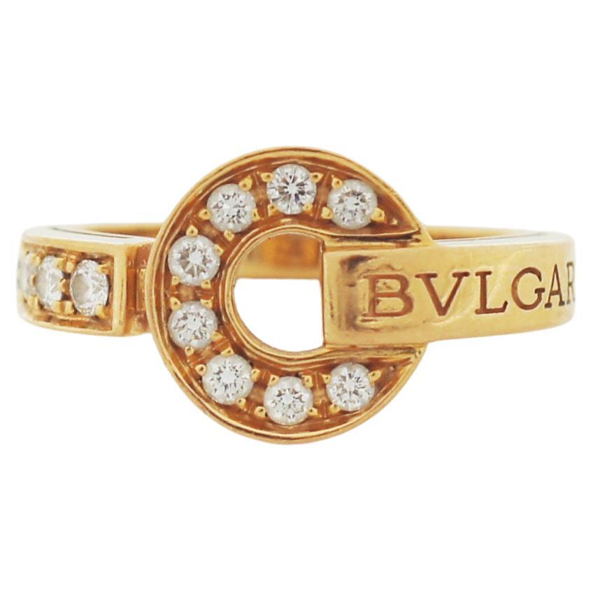 Bvlgari Bvlgari 18K Gold Pavé Diamonds