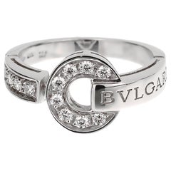 Bvlgari Bvlgari 18k White Gold Diamond Cocktail Ring