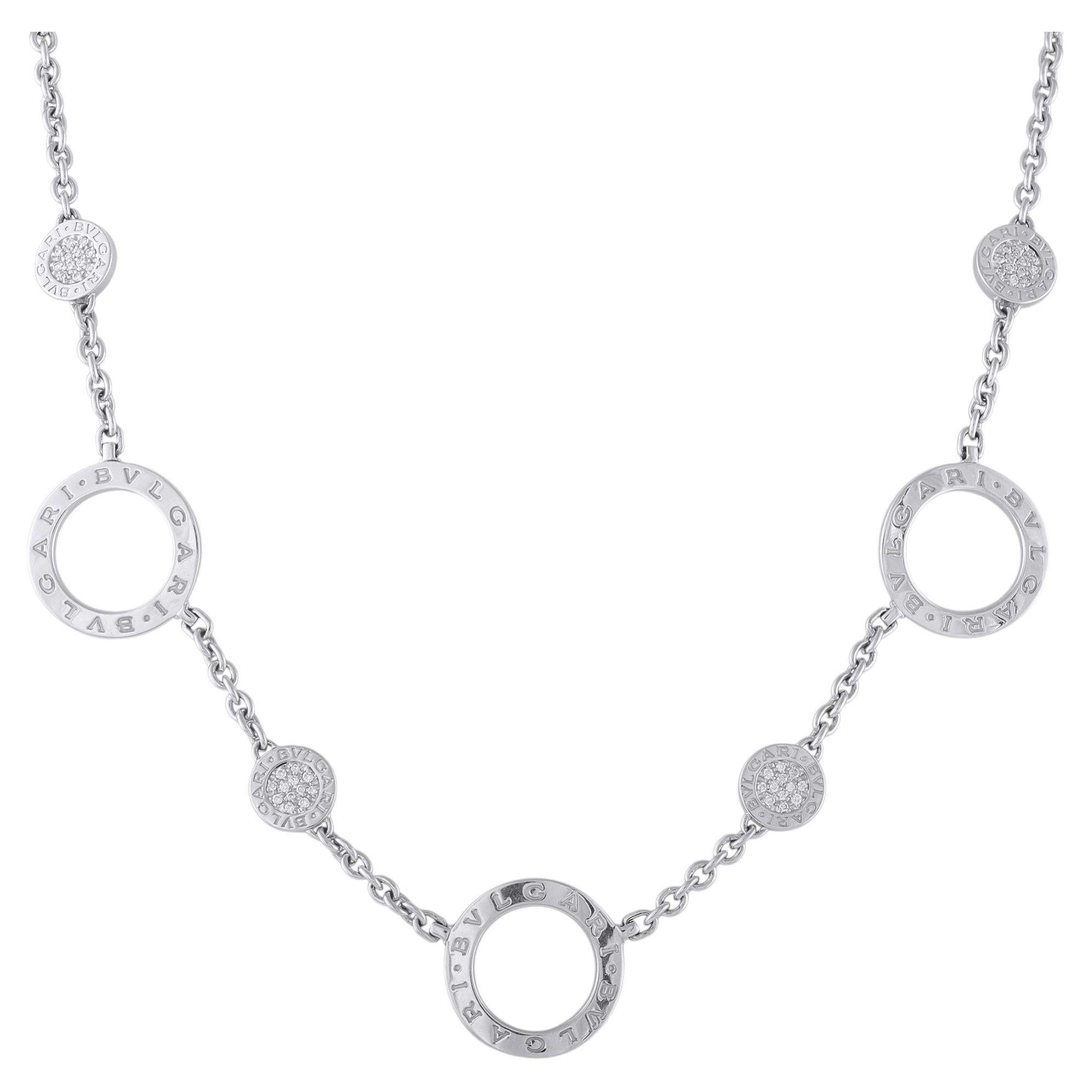 Collar Bvlgari Bvlgari de oro blanco de 18 quilates con diamantes BV02-060426