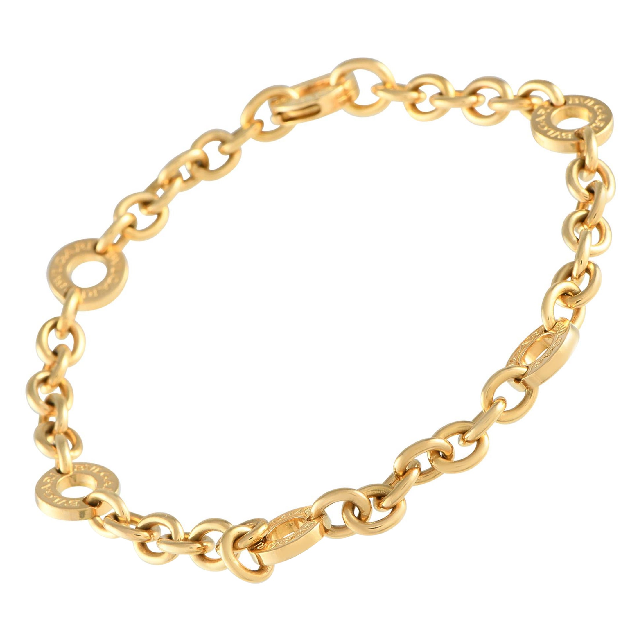 Bvlgari Bvlgari 18K Yellow Gold Chain Bracelet