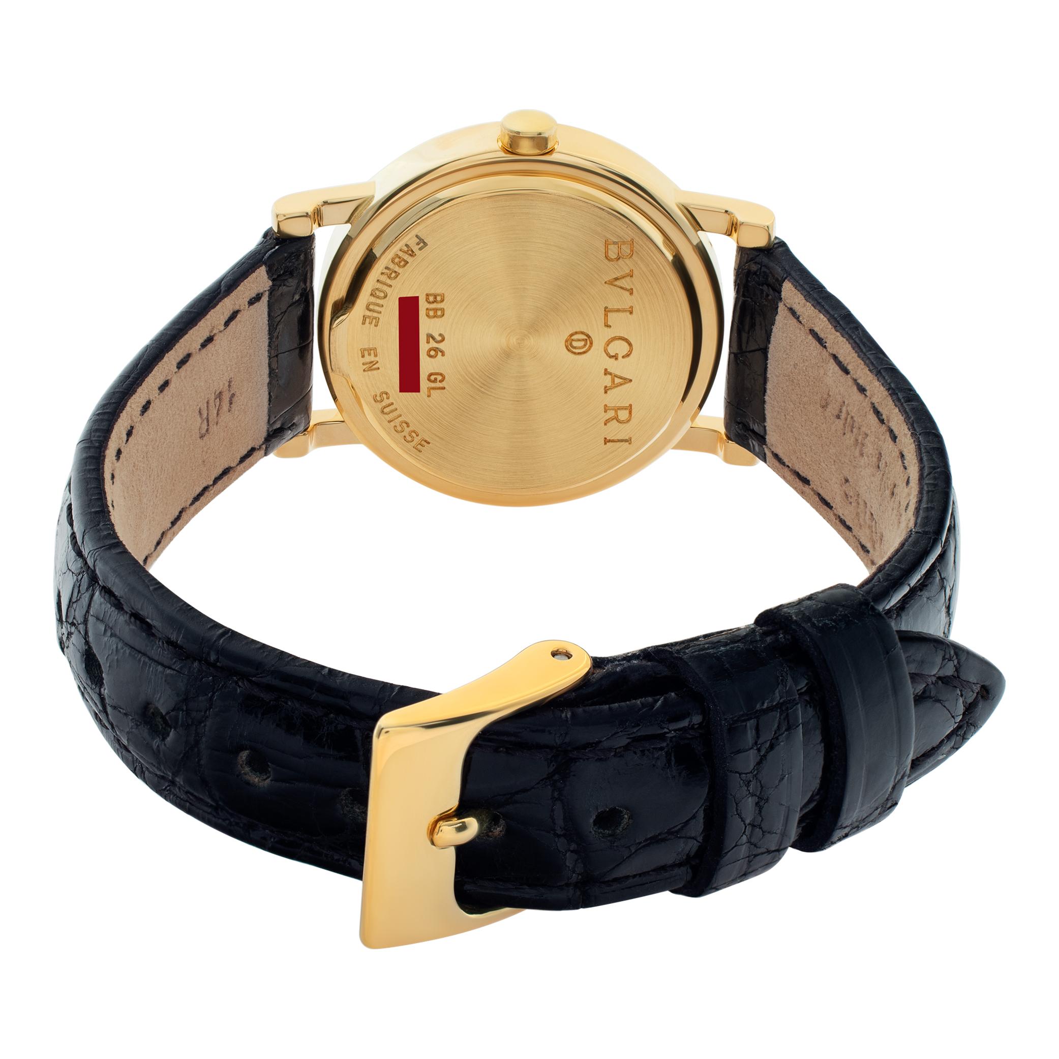 Bvlgari Bvlgari 18k Gelbgold Quarz-Armbanduhr Ref bb26gl Damen
