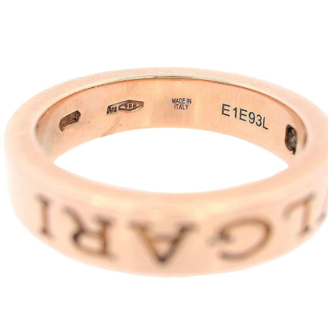 Femenino o masculino Bvlgari Bvlgari 18kt Rose Gold Ring with Diamond en venta