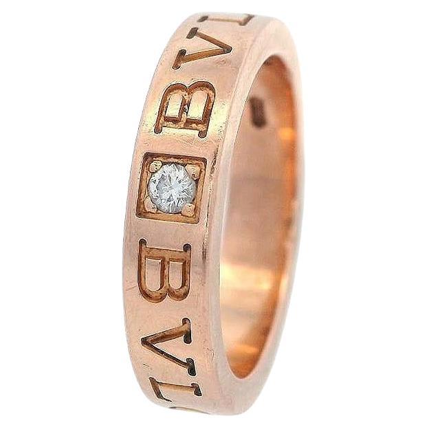 Bvlgari Bvlgari 18kt Rose Gold Ring with Diamond