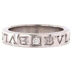 Bvlgari Bvlgari Band Ring 18k White Gold with Diamond