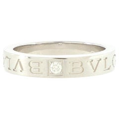 Bvlgari Bvlgari Band Ring 18k White Gold with Diamond