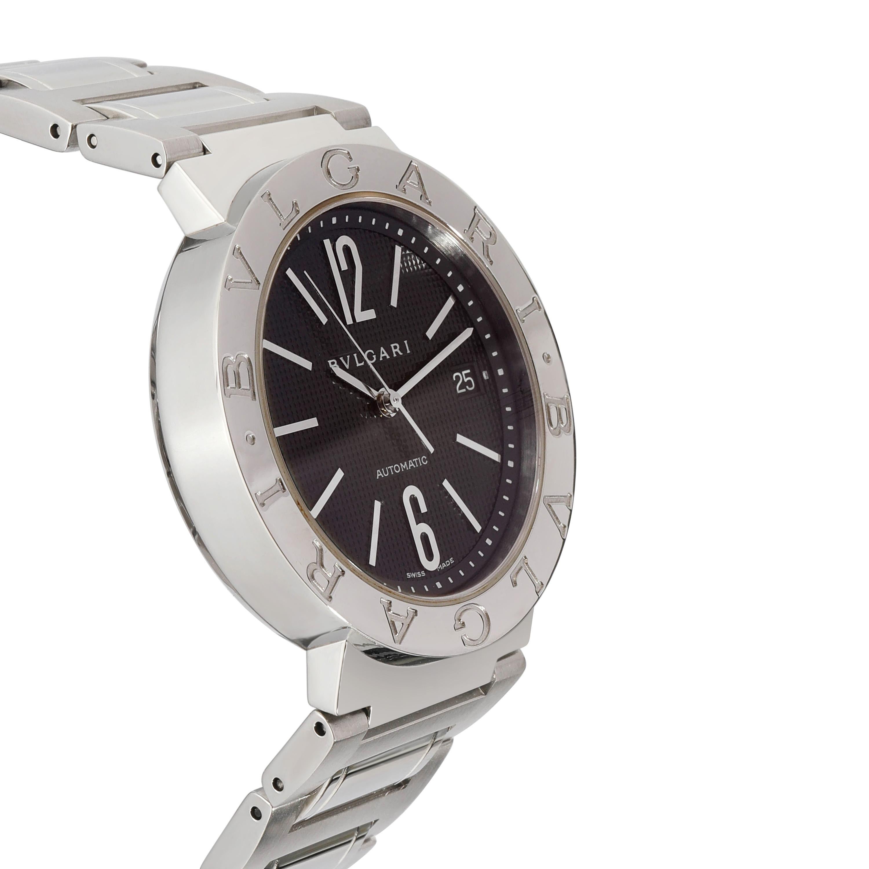 BVLGARI Bvlgari/Bvlgari BB 38 SS Auto-Herrenuhr in  Rostfreier Stahl 1